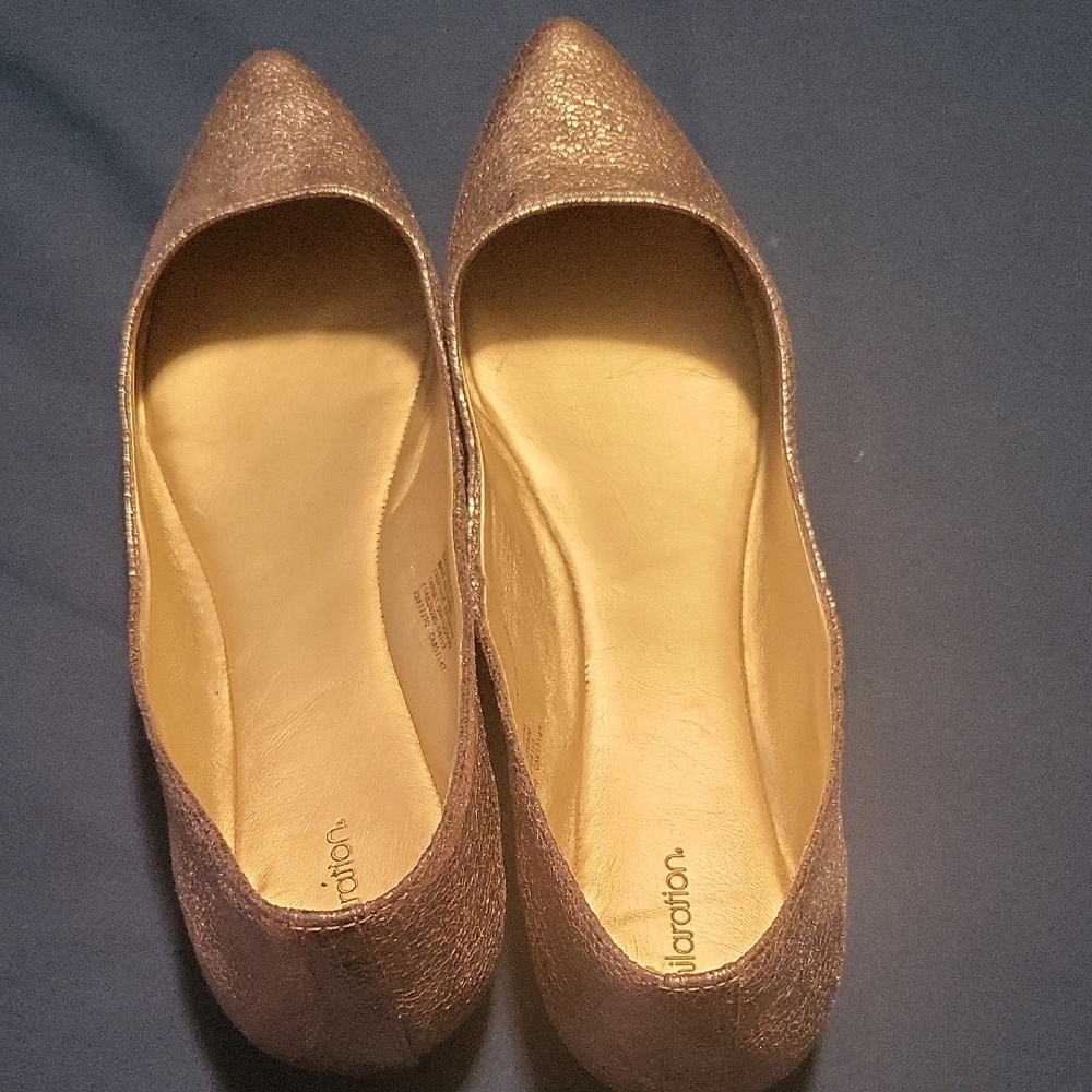 Gold Women's Flats